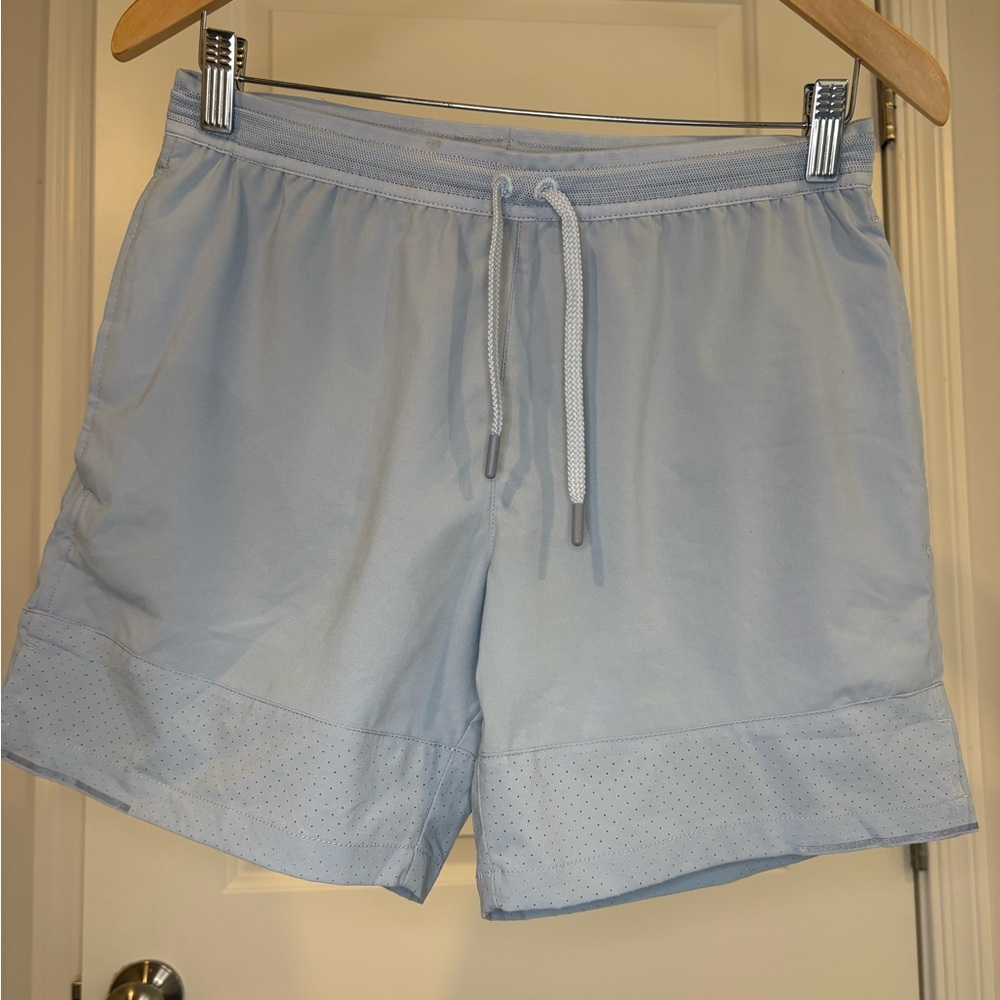 Myles Light Blue 6” Athletic Shorts